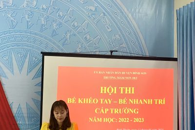 TƯNG BỪNG HỘI THI “ BÉ KHÉO TAY- BÉ NHANH TRÍ ” CẤP TRƯỜNG NĂM HỌC 2022- 2023